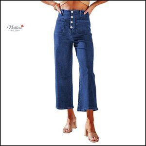 Wide Leg Jeans High Waisted Tummy Control Loose Denim Pants